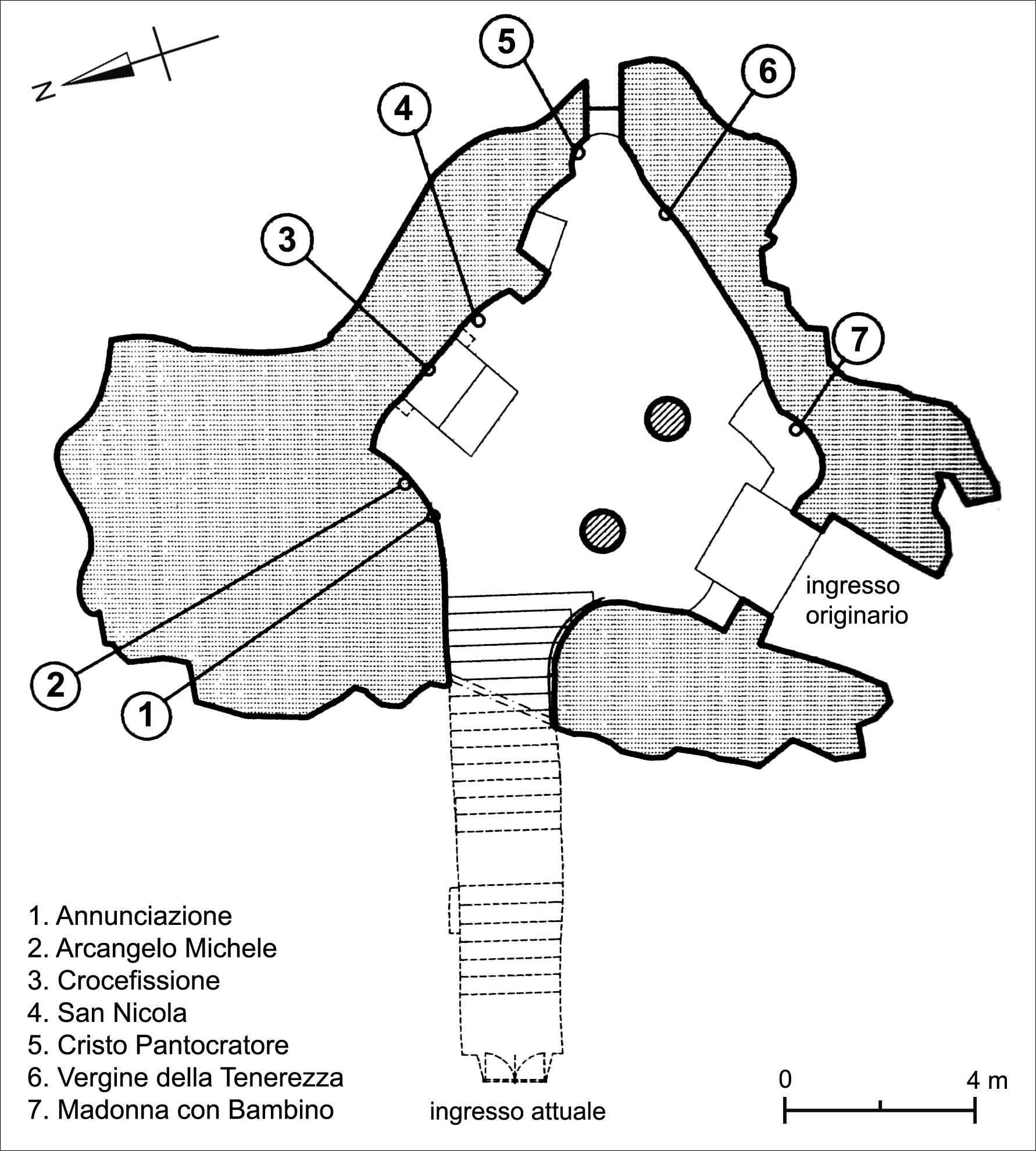 Fig. 1. Crypt of the Crucifix: plan.