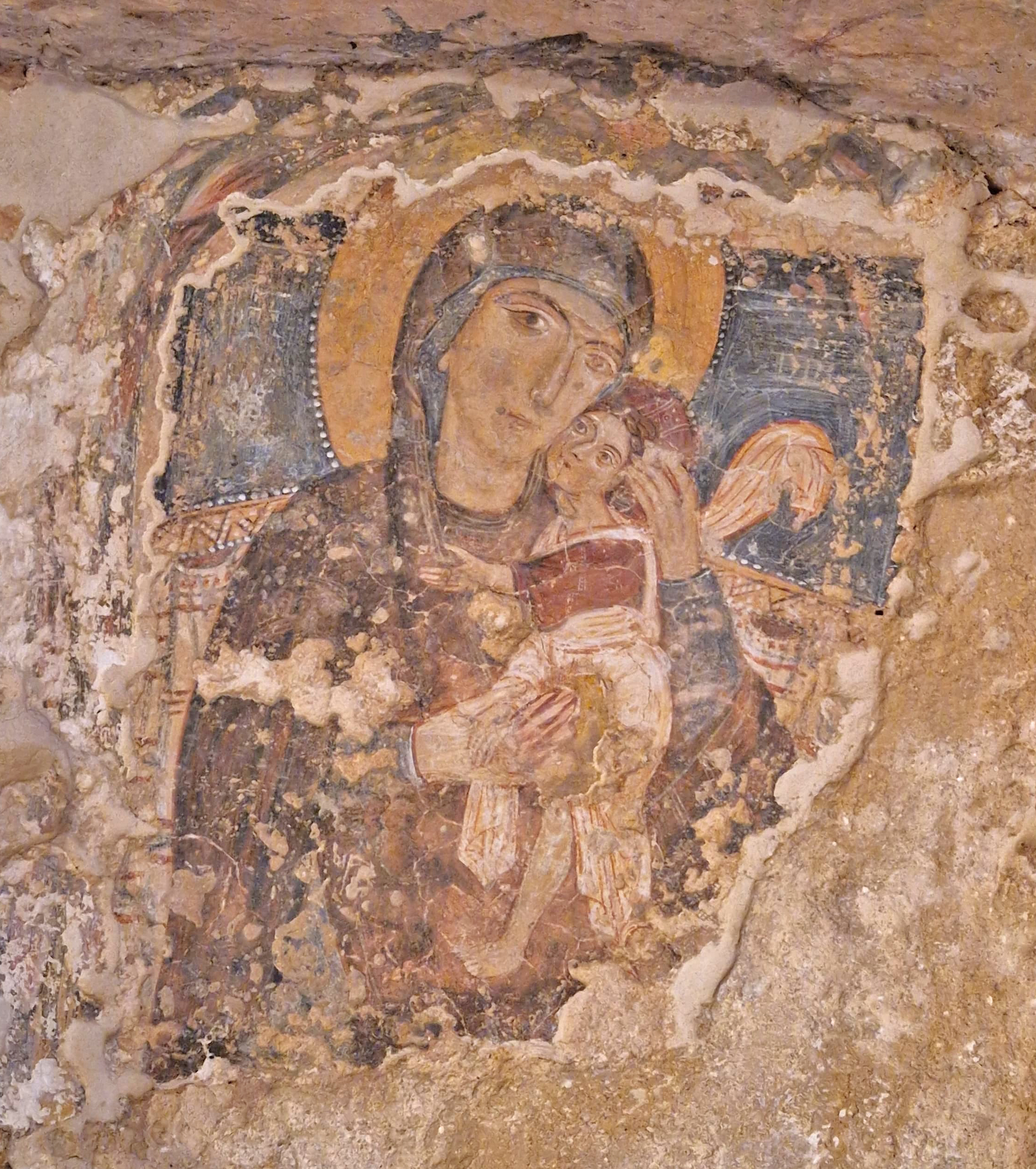 Fig. 7. Crypt of the Crucifix: the Virgin Eleousa.