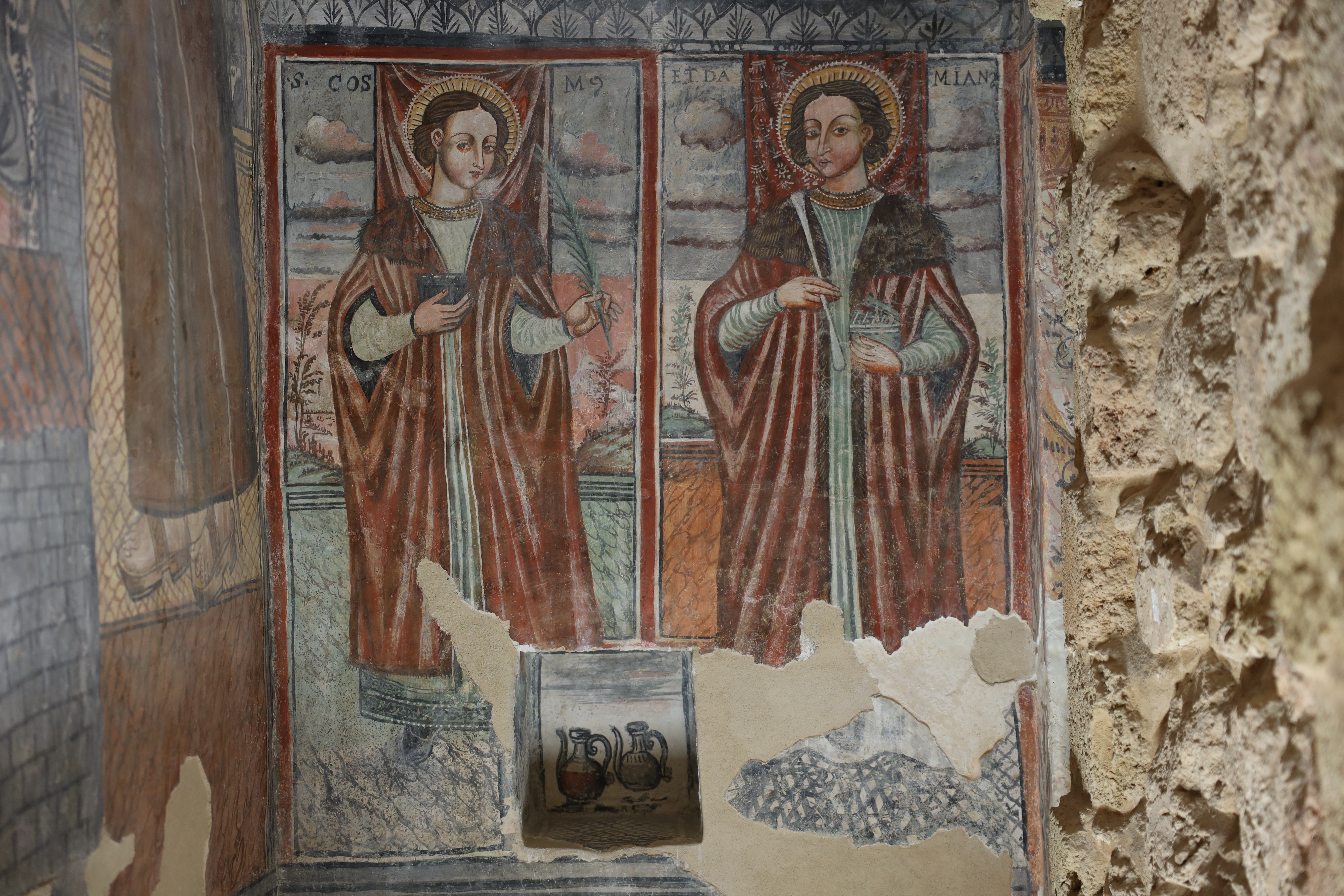 Fig. 3. “Cappelle murate”: I Santi Medici Cosma e Damiano nella Cappella della Madonna di Costantinopoli