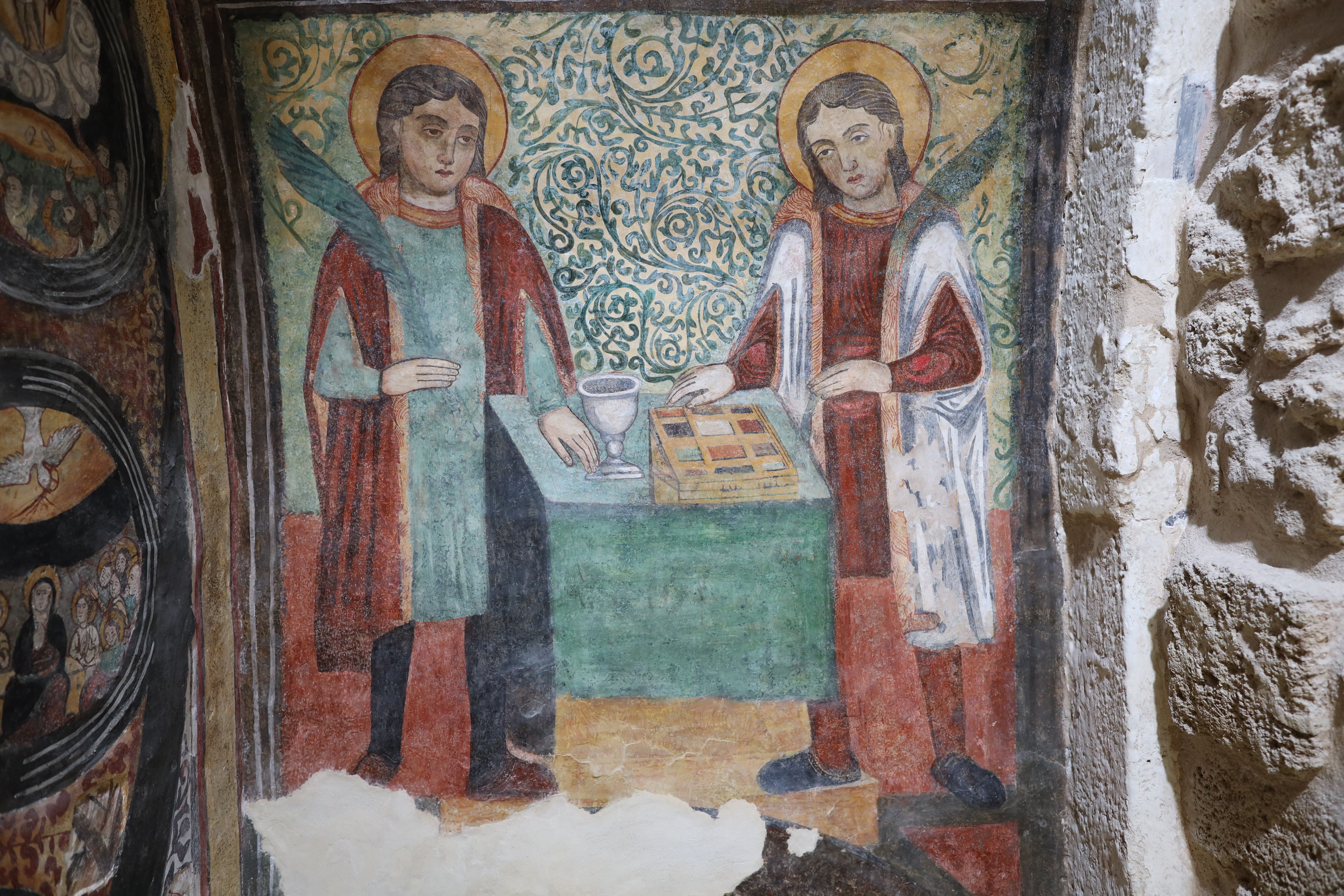 Fig. 8. “Cappelle murate”:  i Santi Medici Cosma e Damiano nella Cappella della Madonna del Latte.