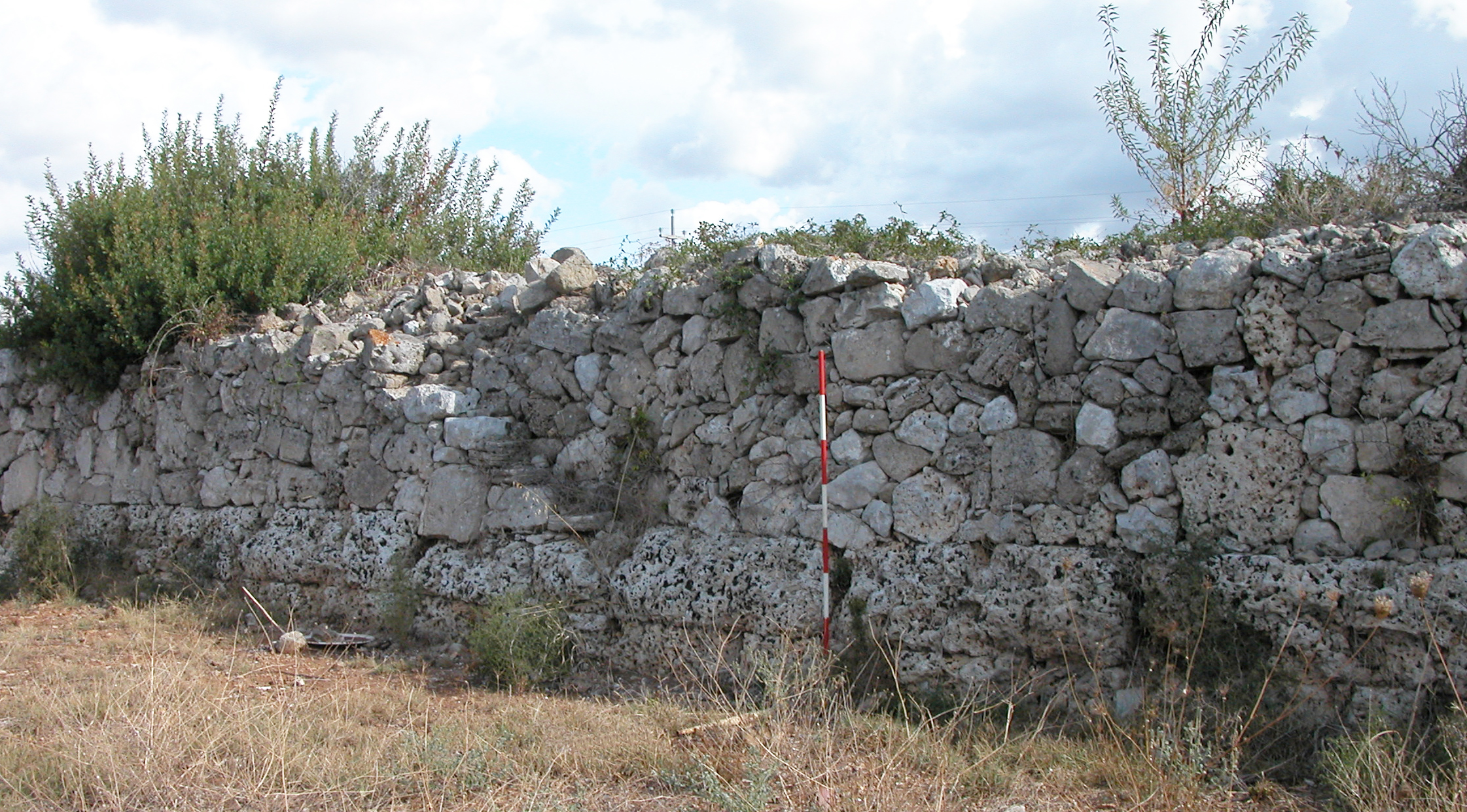 Fig. 4. Section of the walls visible along via San Francesco.